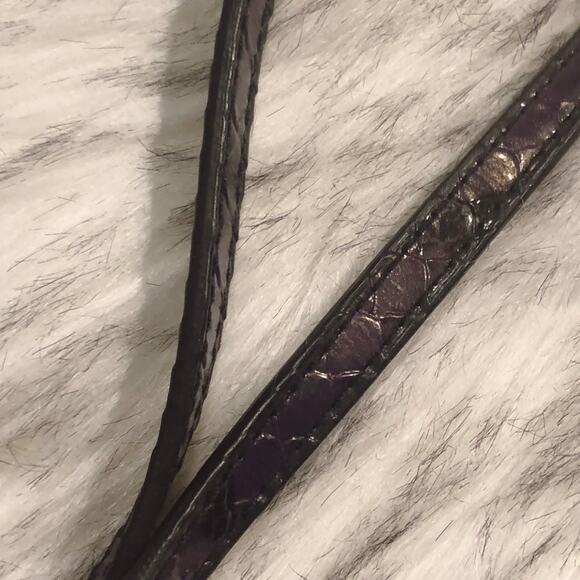 Vintage Apostrophe Y2k Little Black Prom Purse w/ Snake Print Handles - Picture 6 of 13